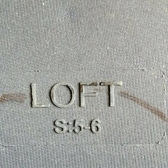 Loft Womens Flat Heel Slide Slipper Cushioned Faux Fur Navy Blue Sz S 5-6 - Picture 9 of 9